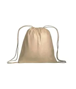 Zainetto in cotone 95gm2 con chiusura a strozzoZainetto in cotone con angoli rinforzati Handle