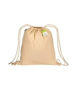 Zainetto in cotone biologico 220 g/m2, con chiusura a strozzo Handle
