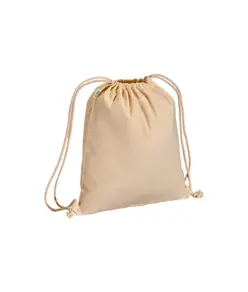 Zainetto in cotone biologico 220 g/m2, con chiusura a strozzo Handle