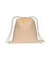 Zainetto in cotone biologico 220 g/m2, con chiusura a strozzo Handle