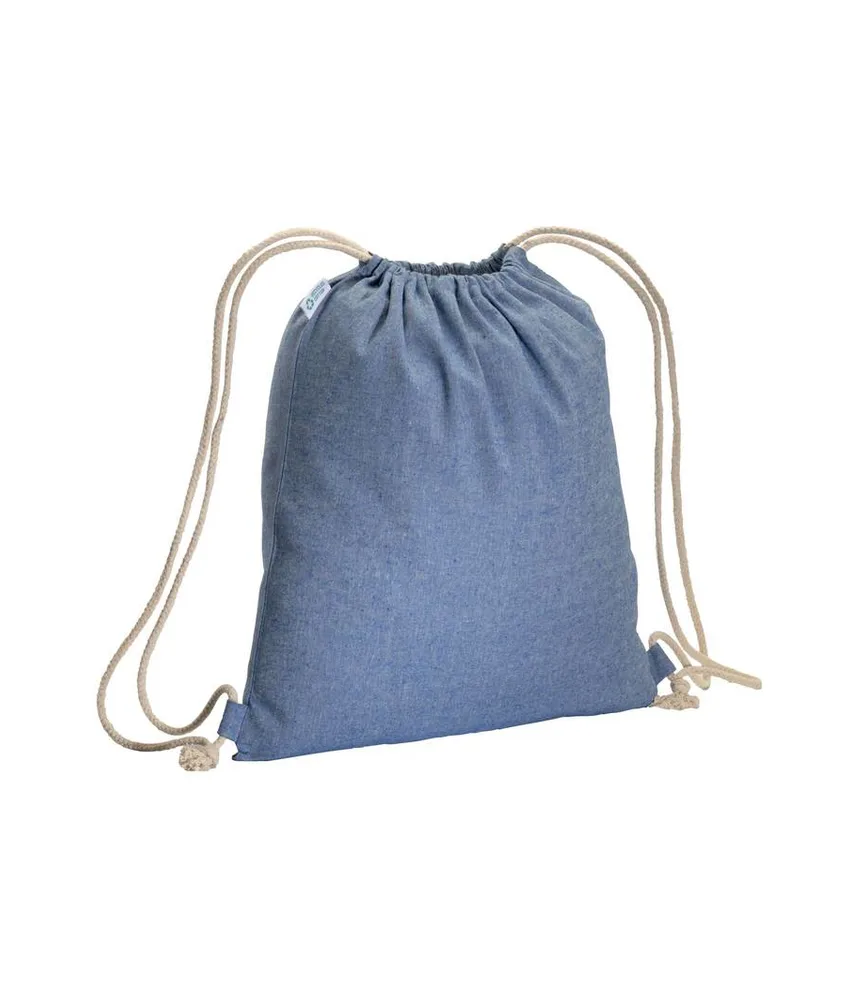 50 pezzi Zainetto in cotone riciclato effetto melange 180 g/m2 con chiusura a strozzo Handle