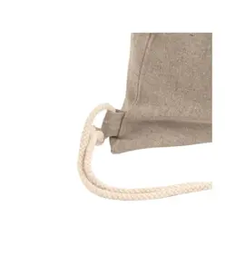 Zainetto in cotone riciclato effetto melange con chiusura a strozzo CORDINI AD ASOLA Handle