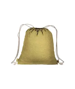 Zainetto in cotone riciclato effetto melange con chiusura a strozzo CORDINI AD ASOLA Handle