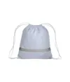 Zainetto in poliestere 210T con banda catarifrangente, chiusura a strozzo Handle