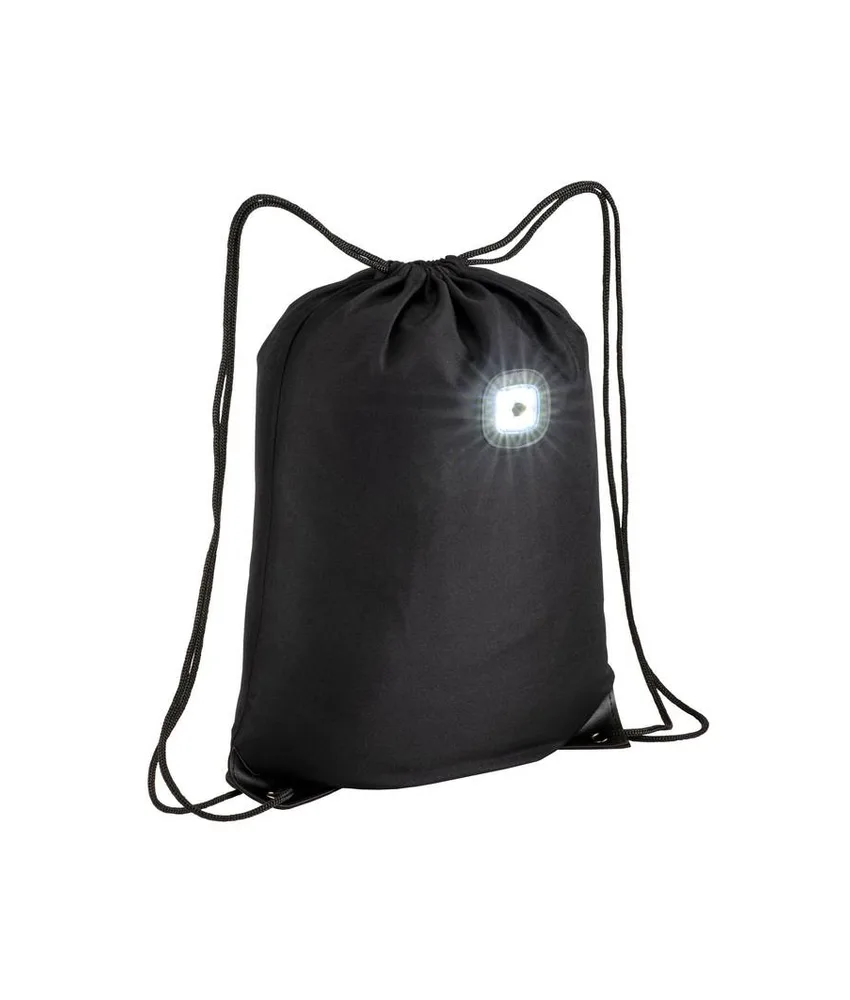 50 pezzi Zainetto in poliestere 300T con luce LED COB, angoli rinforzati. Handle