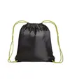 Zainetto nero in Polyester 210 T, manici colorati e angoli rinforzati neri Handle