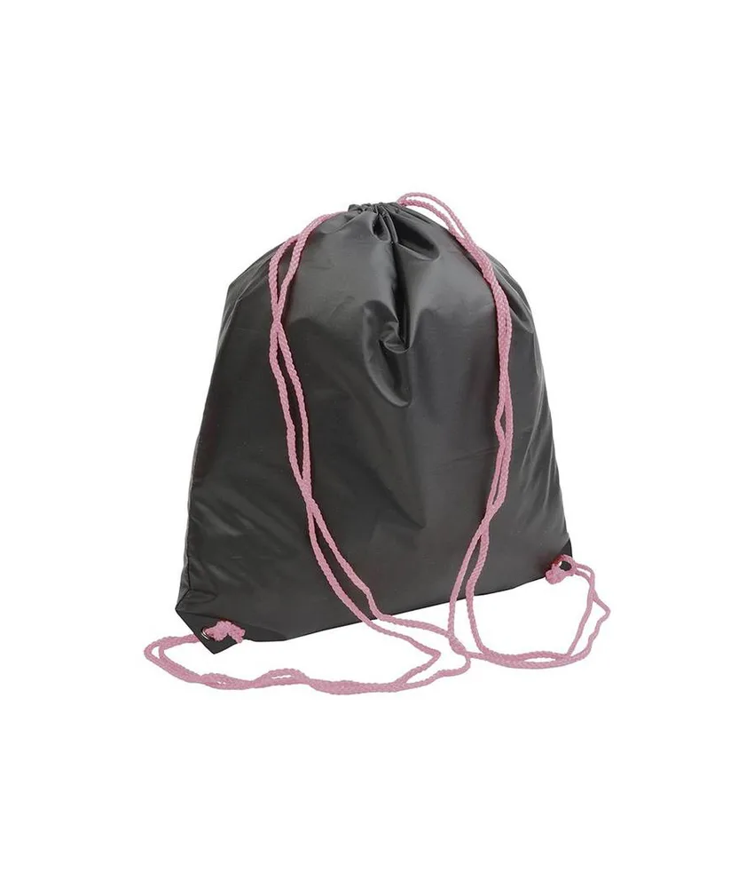 50 pezzi Zainetto nero in Polyester 210 T, manici colorati e angoli rinforzati neri Handle
