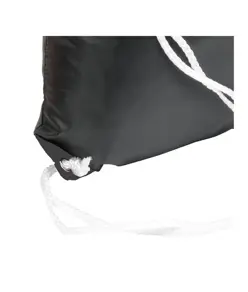 Zainetto nero in Polyester 210 T, manici colorati e angoli rinforzati neri Handle