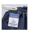 Zaino in cotone denim riciclato con chiusura a strozzo e angoli rinforzati Handle