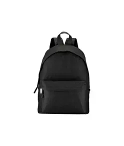 Zaino in PET riciclato  melange, 2 tasche e spallacci regolabili