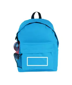 Zaino in poliestere 600D con 3 tasche, di cui una laterale retinata