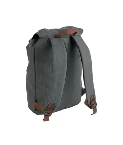 Zaino in poliestere two tone effetto melange con 2 tasche