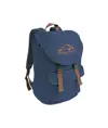 Zaino in poliestere two tone effetto melange con 2 tasche
