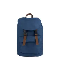 Zaino in poliestere two tone effetto melange con 2 tasche