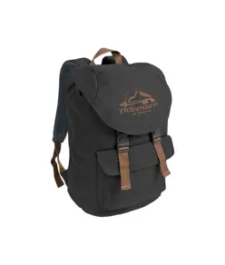 Zaino in poliestere two tone effetto melange con 2 tasche
