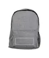 Zaino in poliestere two tone effetto melange con 3 tasche di cui 1 laterale retinata