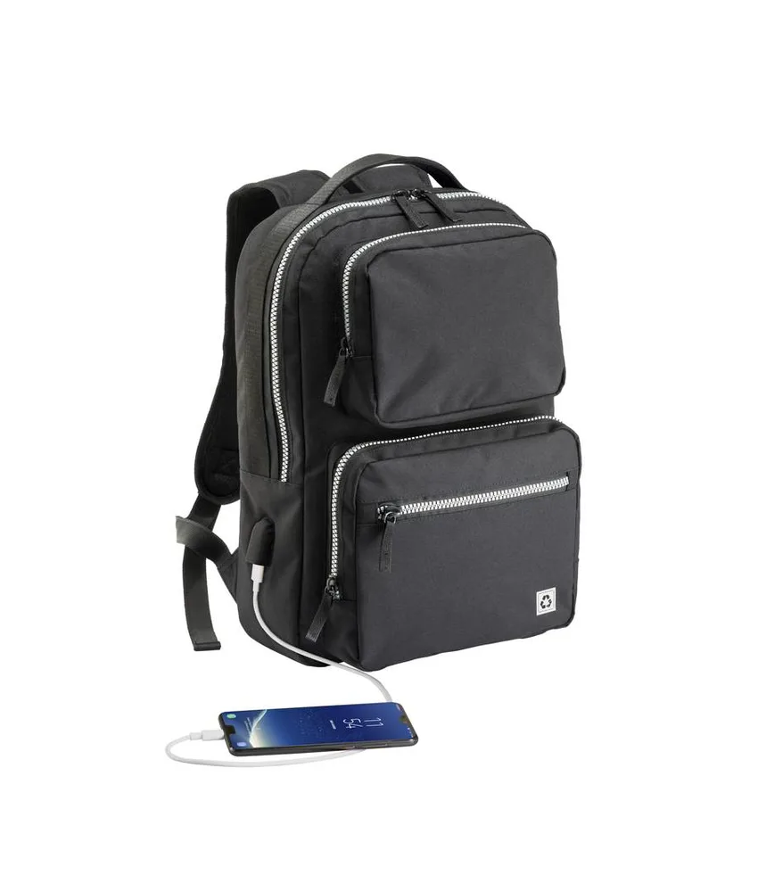 Zaino porta PC in R-pet con presa USB Demi - Design Milano