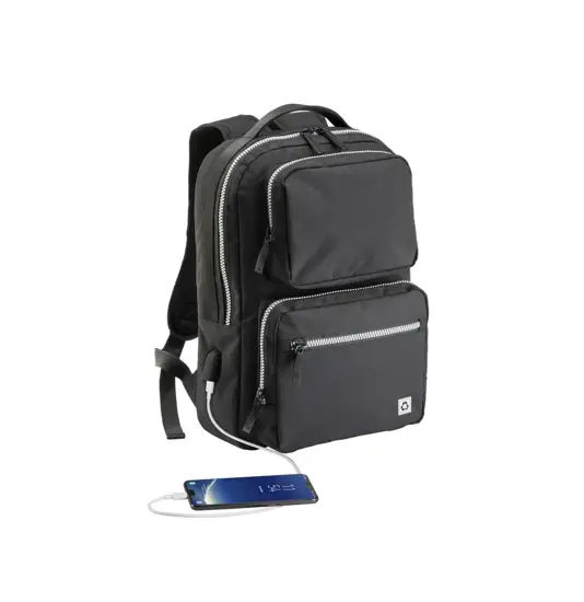 Zaino porta PC in R-pet  con presa USB Demi - Design Milano