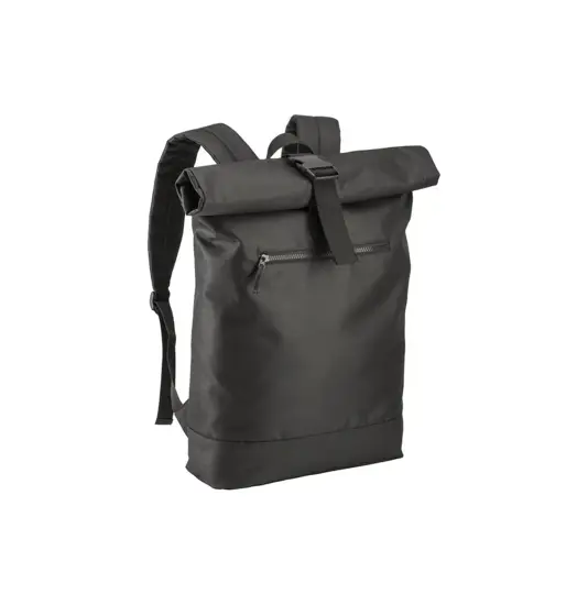 Zaino Roll porta PC (17") in poliestere riciclato R-PET con tasca esterna con cerniera