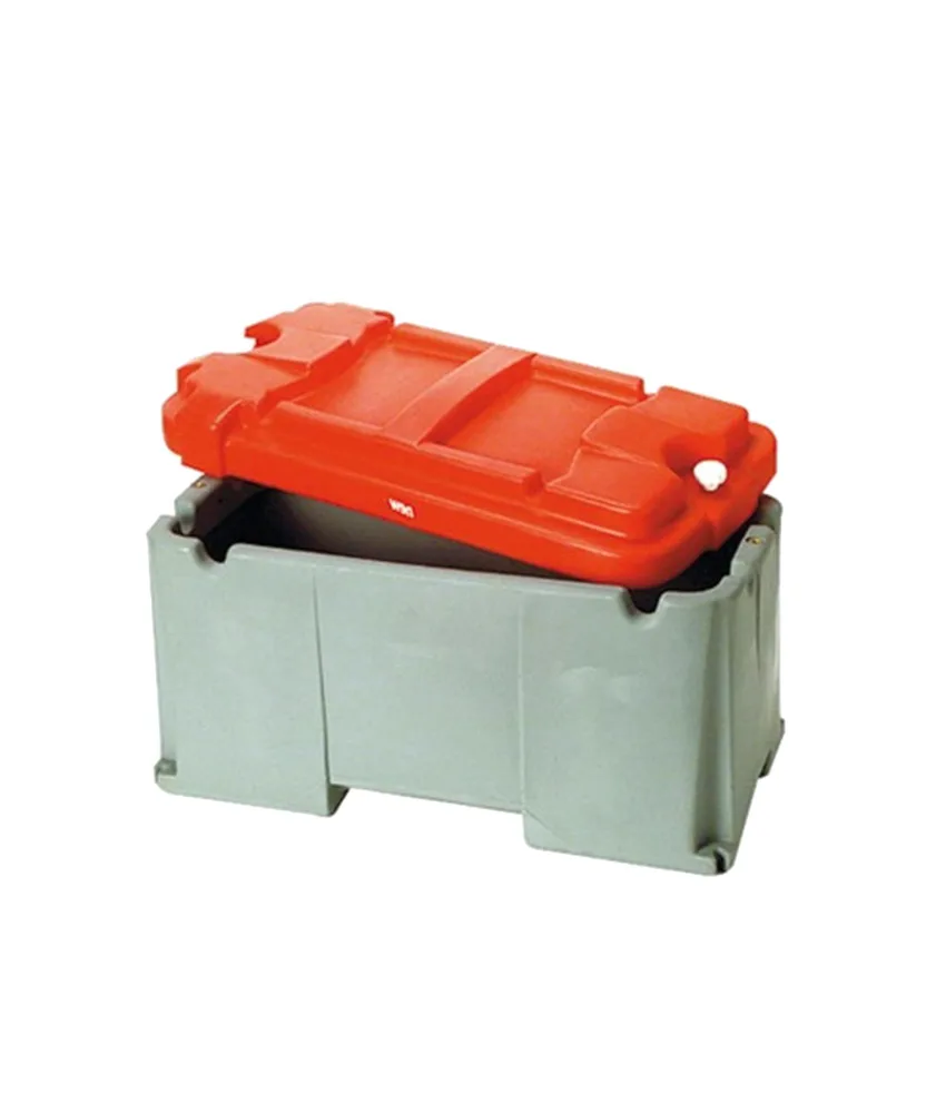 Cassetta porta batteria per cantieri temporanei, in lamiera zincata - accessori per sequenziali