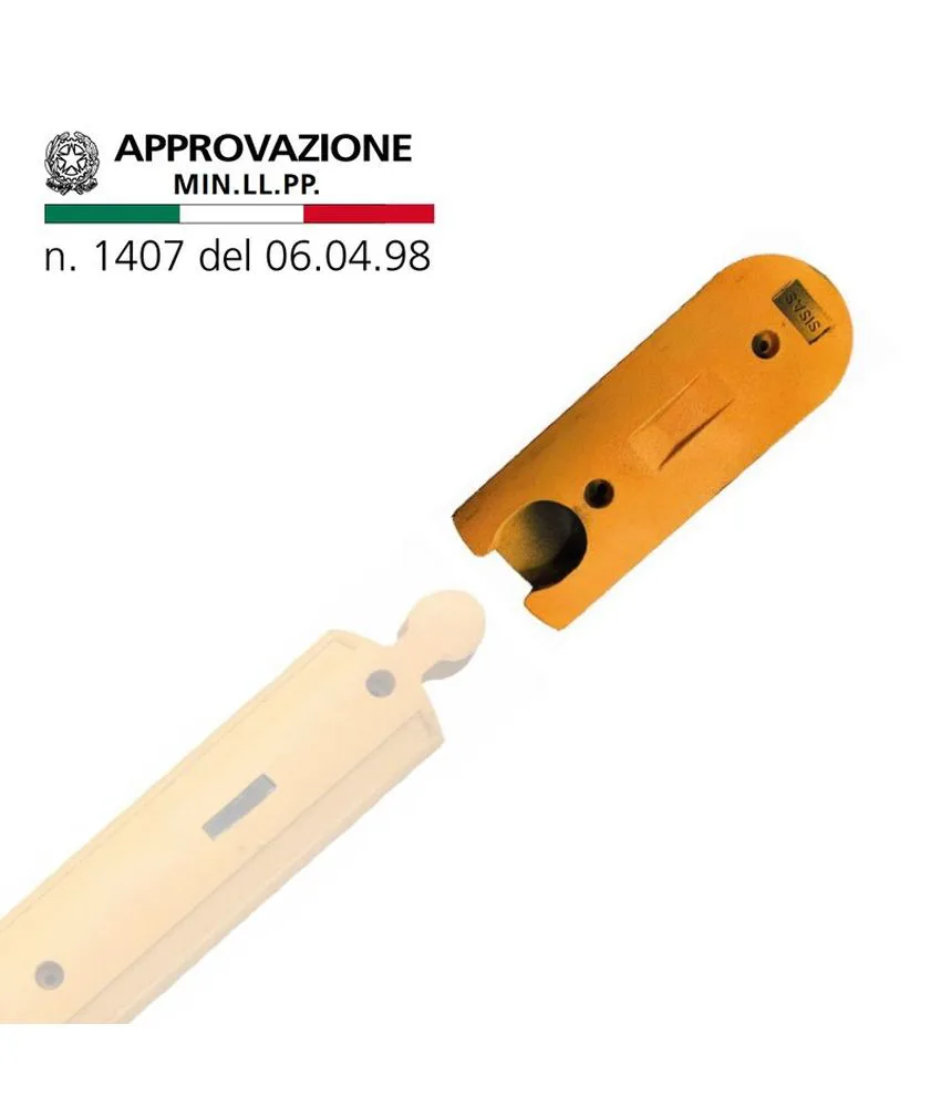 Cordolo stradale in gomma per delimitazione corsia, elementi componibili - approvato ministero dei lavori - altezza 5 cm.