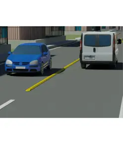 Cordolo stradale in gomma per delimitazione corsia