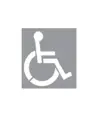 Dima in alluminio simbolo disabile