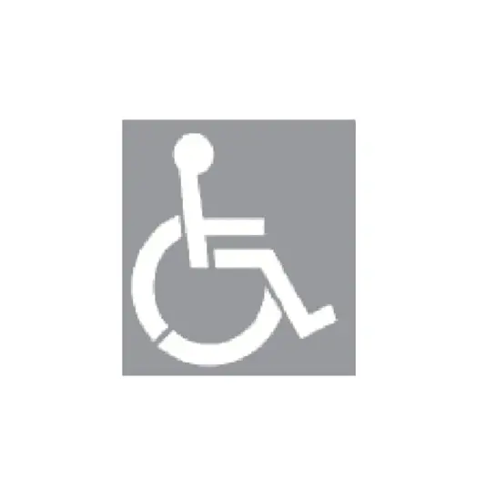 Dima in alluminio simbolo disabile