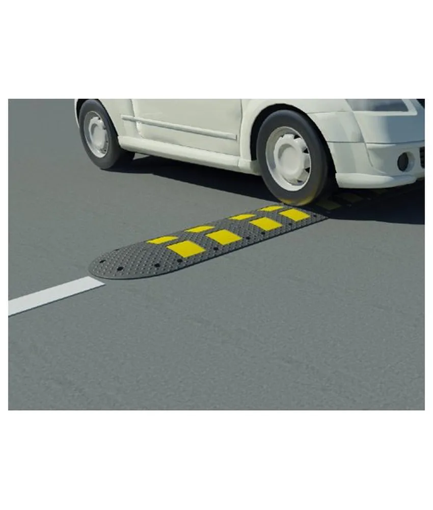 Dosso stradale rallentatore in offerta, elementi componibili - altezza 5 cm - resistente a urti e ad alta visbilità