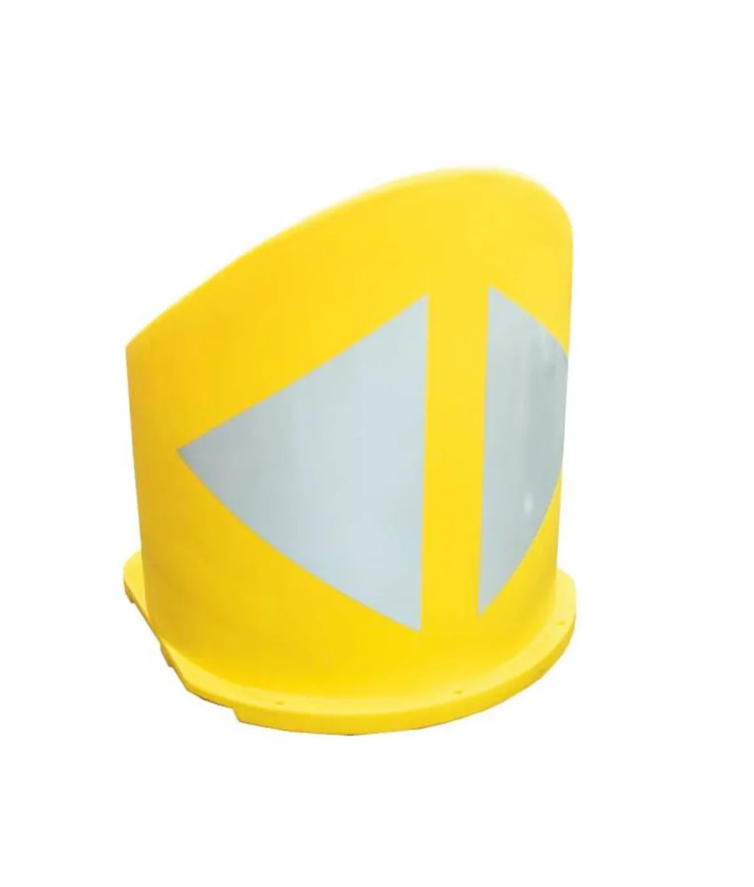 Indicatore di direzione stradale, indicatore monolitico - colore giallo