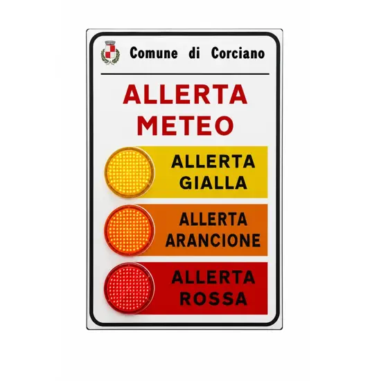 Segnale elettronico di allerta meteo