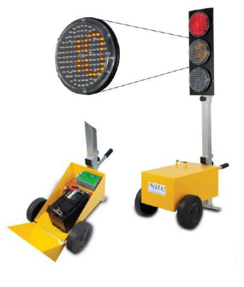 Semaforo mobile per cantieri temporanei, Sistema di count down incorporato - Omologazione Min Lavori Pubblici n.2405 del 09.05.12