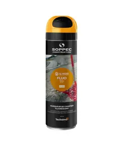 Tracciatore spray da cantiere. Bomboletta 500 ml. Soppec Fluo TP