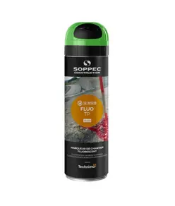 Tracciatore spray da cantiere. Bomboletta 500 ml. Soppec Fluo TP