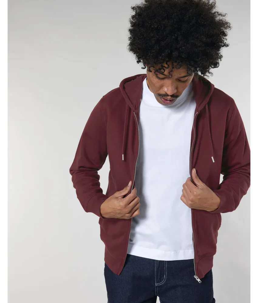 La felpa unisex con zip e cappuccio Stanley Stella Connector in offerta, Zip-thru sweatshirts - Vestibilità media - Manica lunga