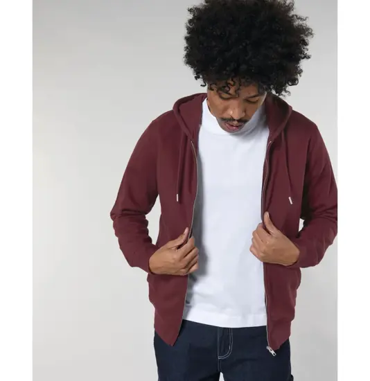 La felpa unisex con zip e cappuccio Stanley Stella Connector in offerta