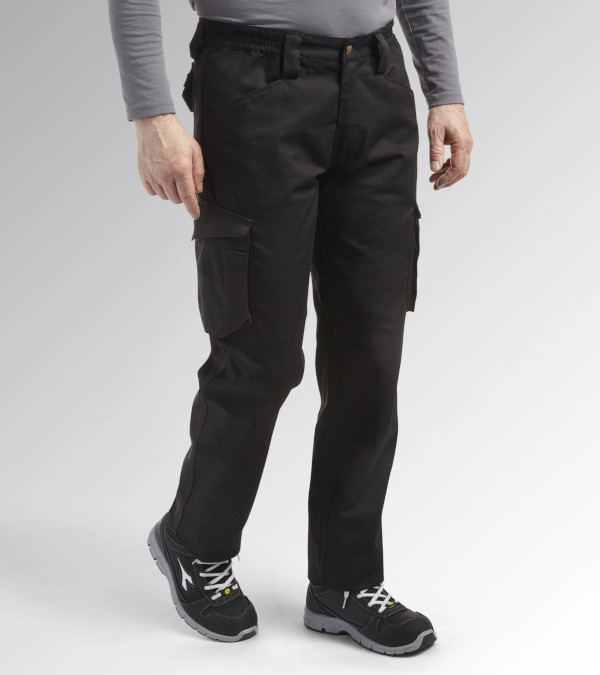 pantalone staff cargo nero frontale