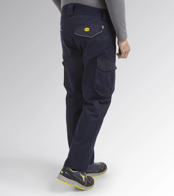 pantalone staff cargo blu posteriore