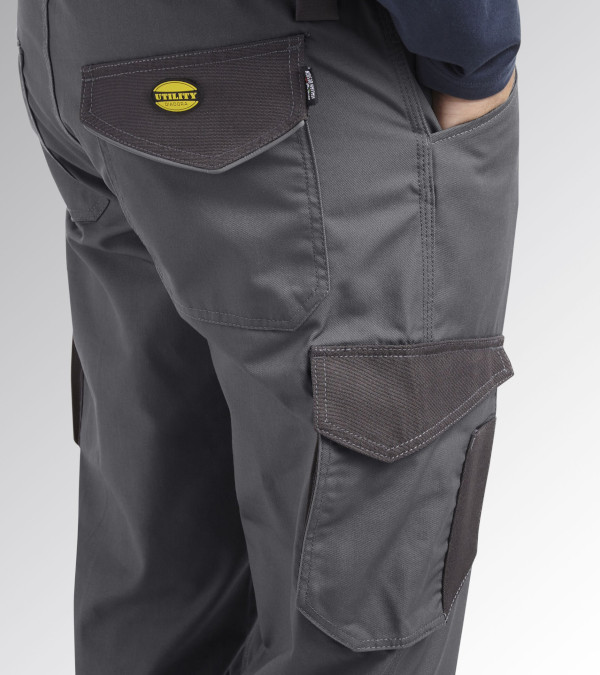 pantalone staff cargo grigio retro
