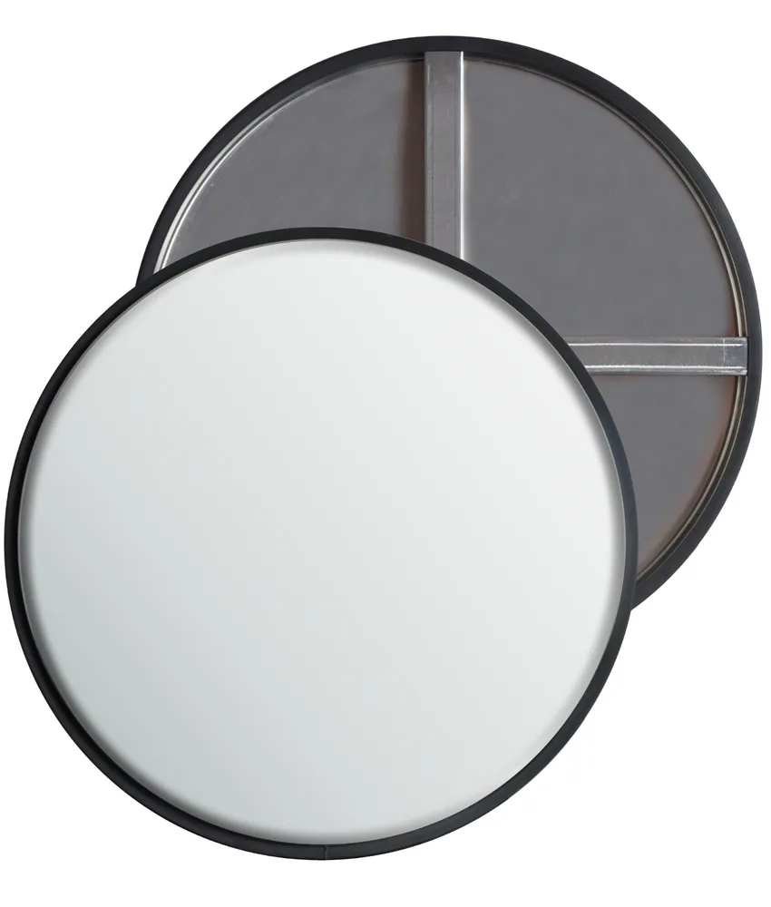 Specchio di sorveglianza in acciaio INOX circolare, lente indistruttibile - specchio convesso per interni