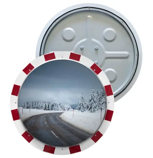 Specchio stradale antigelo in acciaio INOX  circolare