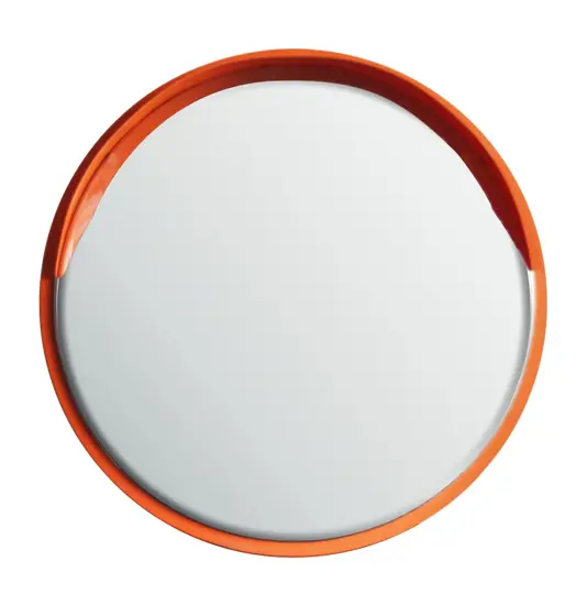 Specchio stradale in acciaio INOX circolare  per pali  Ø48 mm.