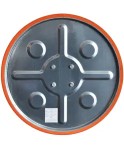 Specchio stradale in acciaio INOX  circolare per pali Ø60 mm.