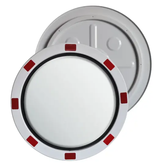 Specchio stradale in acciaio INOX  circolare