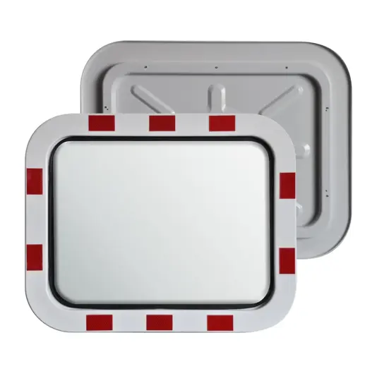 Specchio stradale in acciaio INOX  rettangolare