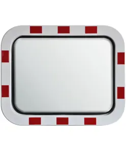 Specchio stradale in acciaio INOX  rettangolare