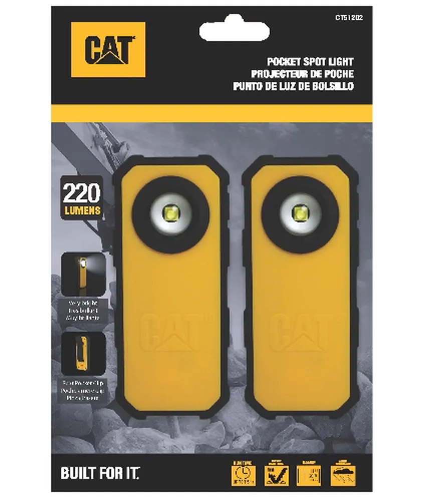 2 torce tascabili CATERPILLAR, da 120-250 lumen