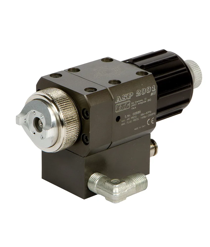 Aerografo automatico ASP2001 MIX, completo di cappello di atomizzazione