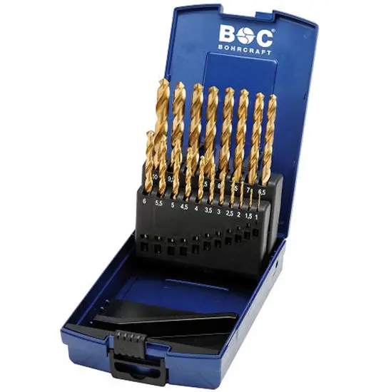 Assortimento Punte Elicoidali Cilindriche Hss-Tin