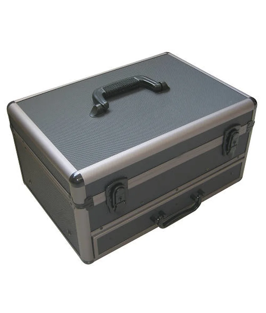 Bauletto in alluminio con cassetto LTF, vuoto - chiusura a chiave